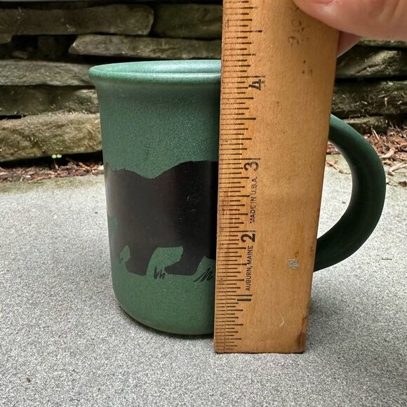 Bennington Potters Vermont Green Bear Silhouette Mug - Picture 7 of 8